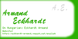 armand eckhardt business card